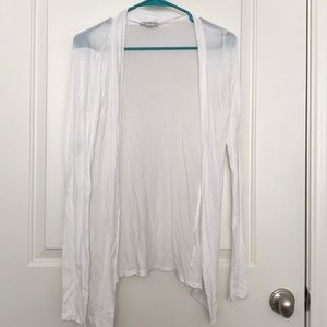 Light white cardigan sweater